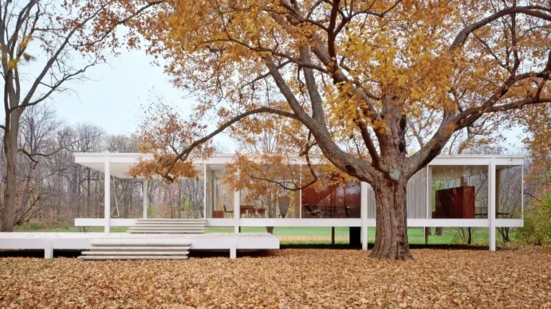 Ludwig Mies van der Rohe, Farnsworth House, Illinois, 1945-1951